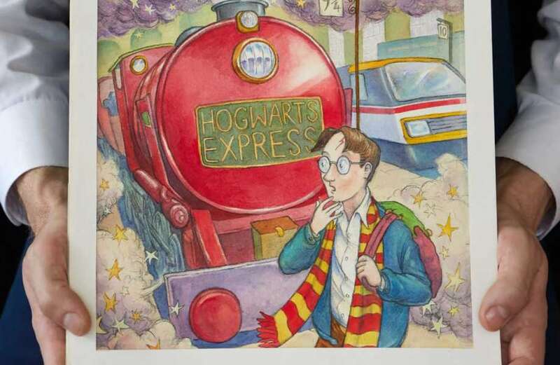 The piece was created by art school graduate Thomas Taylor, then 23, in 1997, for unknown author JK Rowling