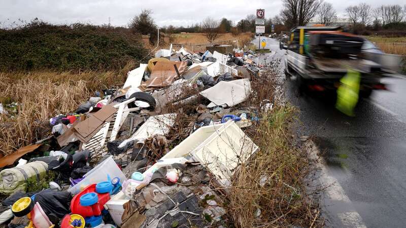 Fly-tipping is illegal (Image: Gareth Fuller/PA)