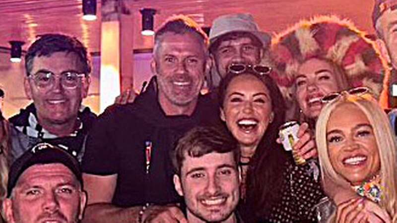 Jamie Carragher has been partying away at Glastonbury already (Image: Jamie Carragher Instagram)