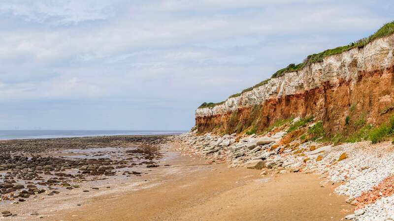 Hunstanton Old Beach is one of the few coastlines on Norfolk