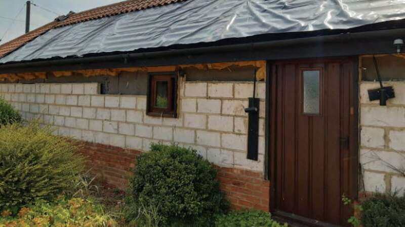 A widow’s home was left uninhabitable after she paid a con-man builder a total of £60,400 for work (Image: Norfolk Trading Standards / SWNS)