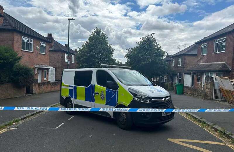 A bomb disposal van has been spotted in the area.