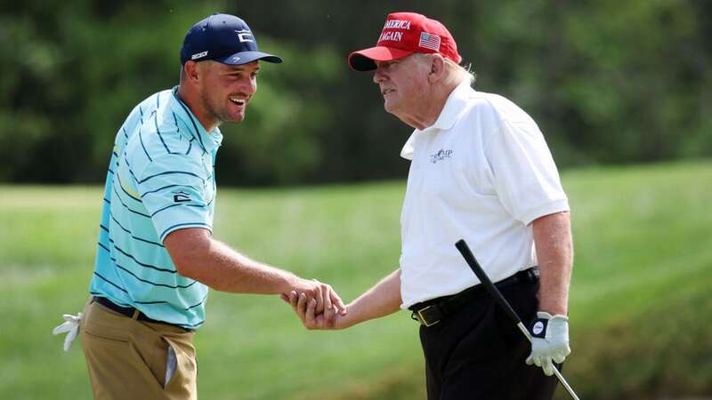 Bryson DeChambeau has offered to host a golf match between Donald Trump and Joe Biden (Image: Jonathan Ferrey/LIV Golf via Getty Images))