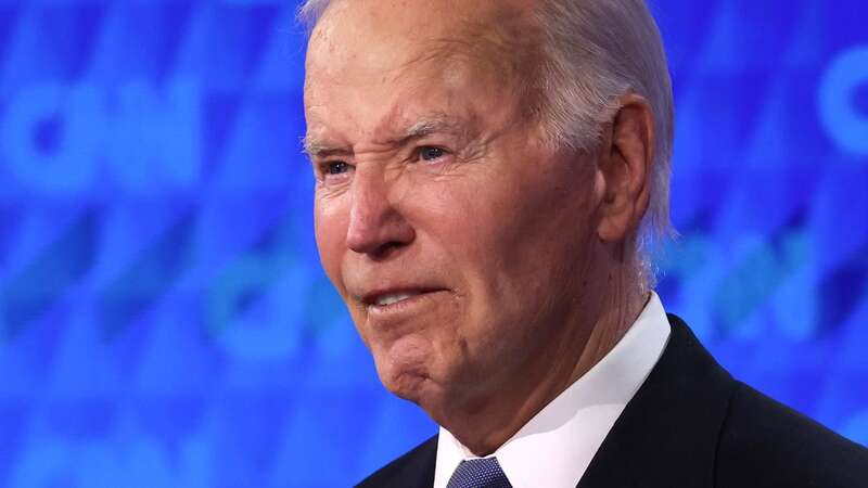 President Joe Biden during the CNN Presidential Debate at the CNN Studios