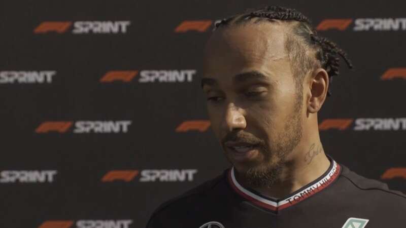 Lewis Hamilton was disappointed with his Austria Sprint qualifying result (Image: Sky Sports)