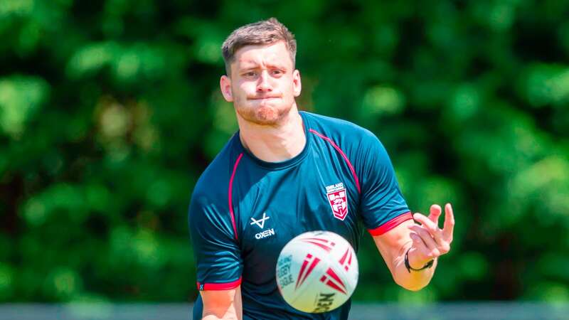 Sam Wood in England training this week (Image: Allan McKenzie/SWpix.com)