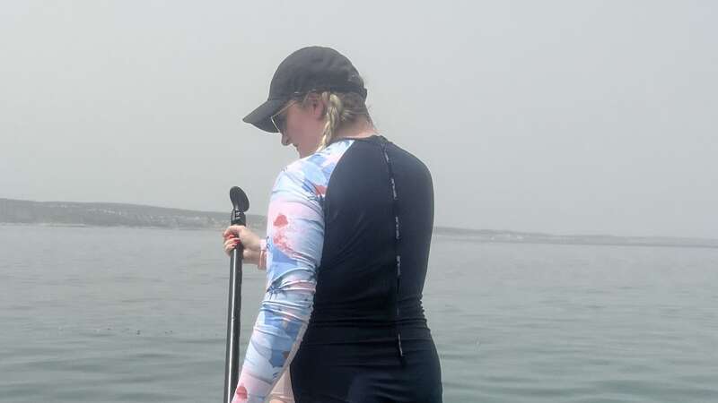 I wore the Animal Isabella Womens Surf Suit for paddle boarding (Image: Faith Richardson)