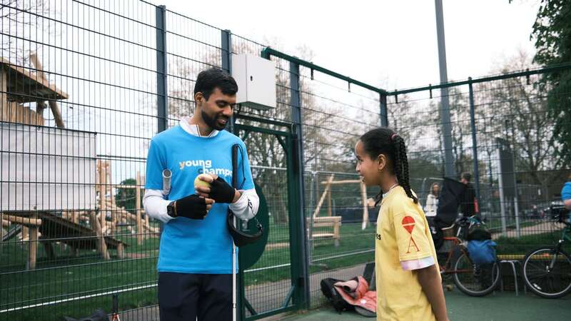 Naqi Rizvi at the Young Champs launch in London (Image: Young Champs)