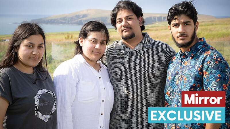 The siblings (L to R) Maheen, Zareen, Haider and Zayan spent their 18th birthday on a getaway in west Wales (Image: Gareth Everett/Huw Evans Agency)