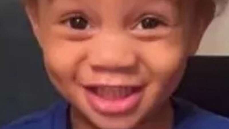 Ramone Carter was playing on his tricycle when he was hit with the bullet (Image: Facebook)