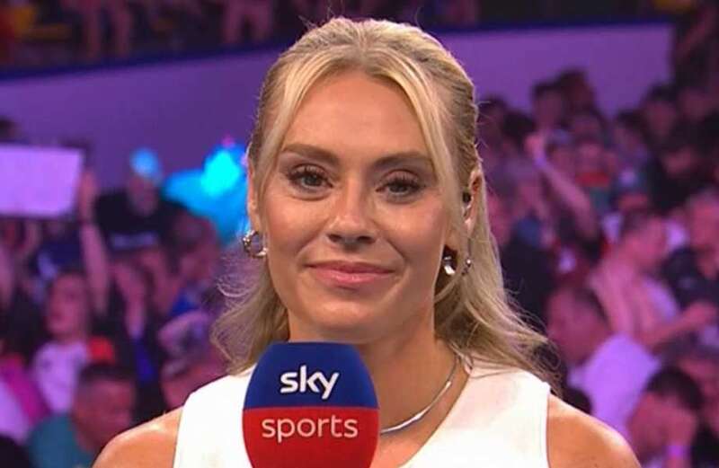 Gorgeous Sky Sports host won over the crowd once more - scroll down for more pictures