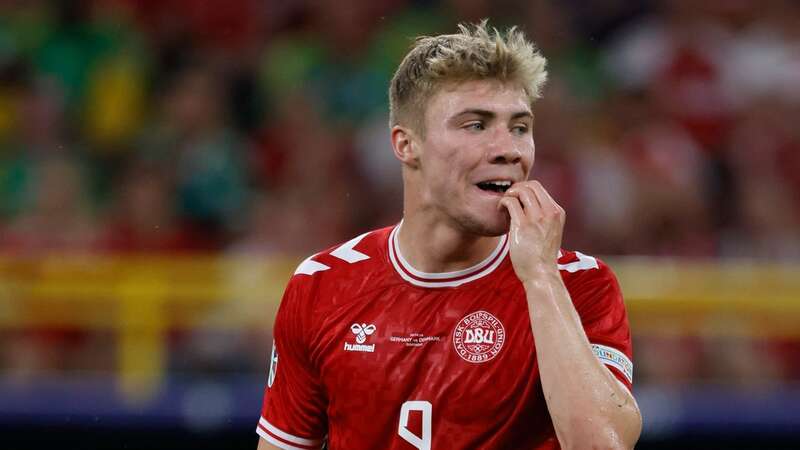 Rasmus Hojlund failed to score at Euro 2024 for Denmark (Image: Richard Sellers/Getty Images)