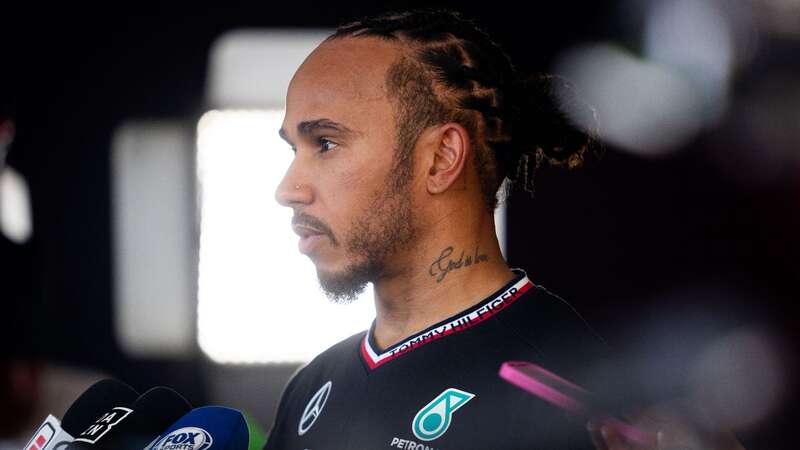 Lewis Hamilton speaks to reporters after qualifying for the Austrian Grand Prix (Image: Anadolu via Getty Images)