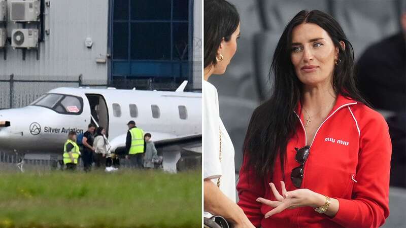 Annie Kilner has been spotted boarding a private jet to watch her husband, Kyle Walker, take on Slovakia