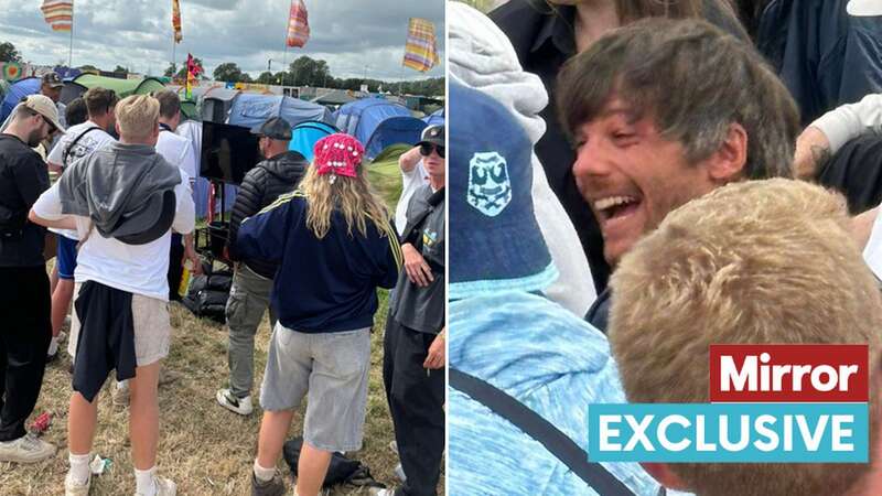 Louis Tomlinson took a TV to watch the Euros at Glastonbury