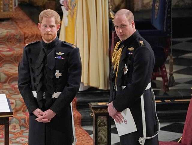 Prince Harry and Prince William in St George’s Chapel on May 19, 2018 ( Image: Getty Images)