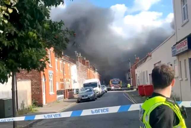 Boy, 12, arrested after huge fire forces 250 homes to be evacuated