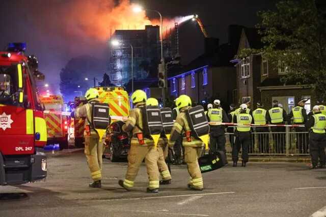 A major incident has been declared after a massive fire tore through a tower block in East London