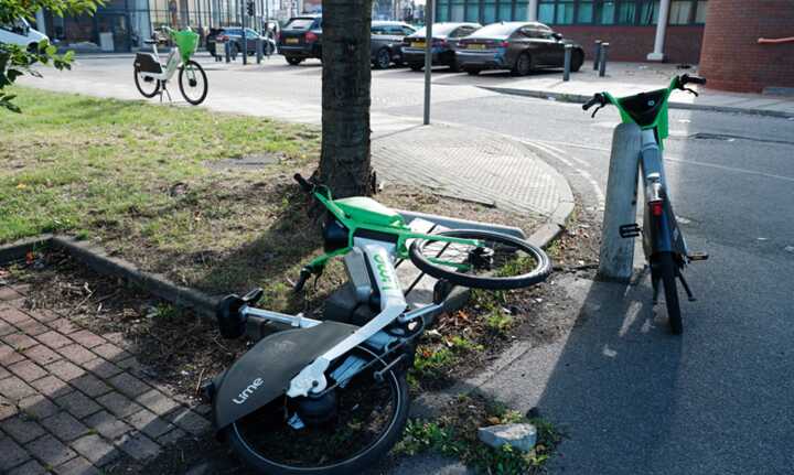 Discarded bikes are among the top complaints about the company. Photograph: Linda Nylind/The Guardian