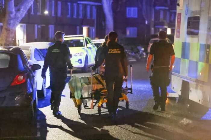 Urgent search underway for gunman after two men shot in east London