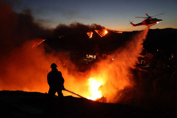 Evacuations, chaos, and anxiety: Hollywood residents flee from raging fire