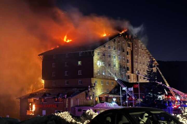 Deadly fire at Grand Kartal hotel in Turkey: 10 dead, 32 injured