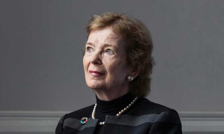 Mary Robinson calls Trump a ‘liar’ over energy policy and climate stance