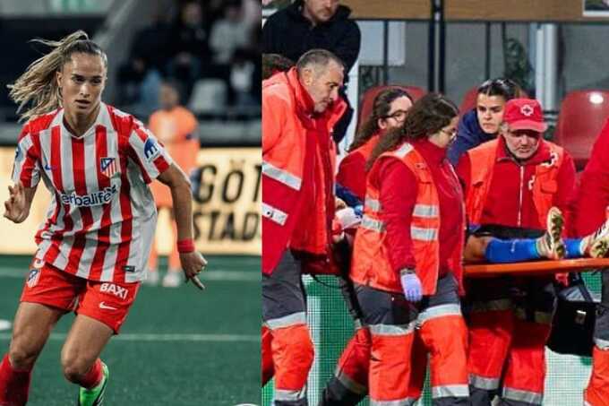 Andrea Medina sustains a severe head injury during Atletico Madrid