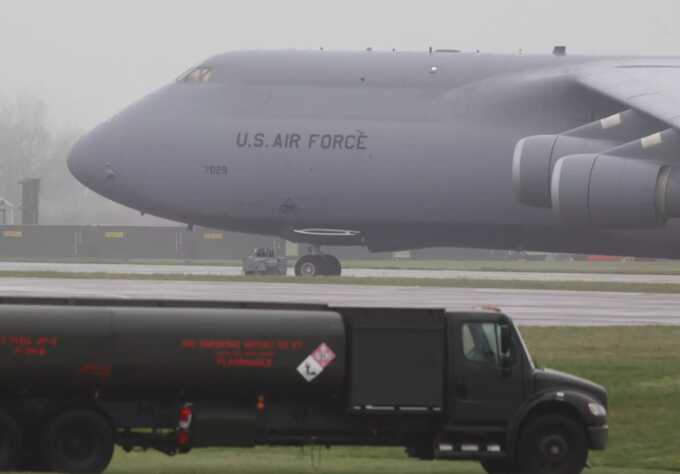 Conflict across Britain: American fighter planes and bombers transit via UK military bases