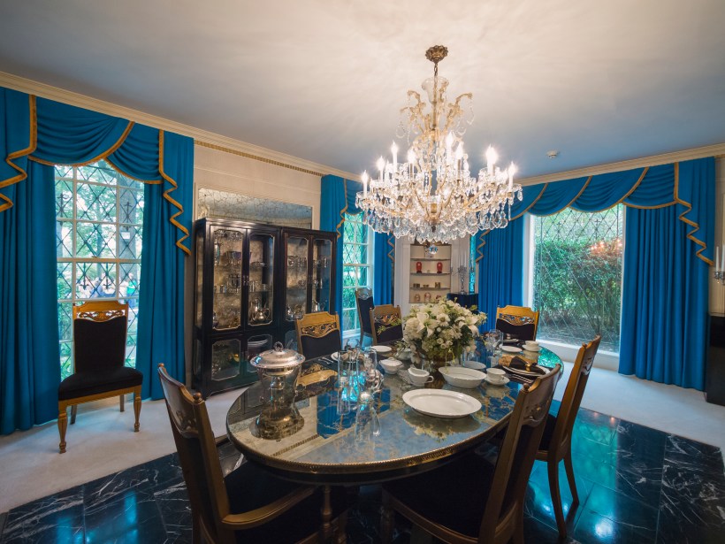 Elvis Presley’s dining room in Graceland